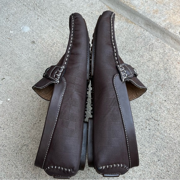 Bruno Marc‎ Snaffle Bit Micro Suede Brown Driving Loafers Santoni-03 Mens 9.5 - Picture 7 of 15